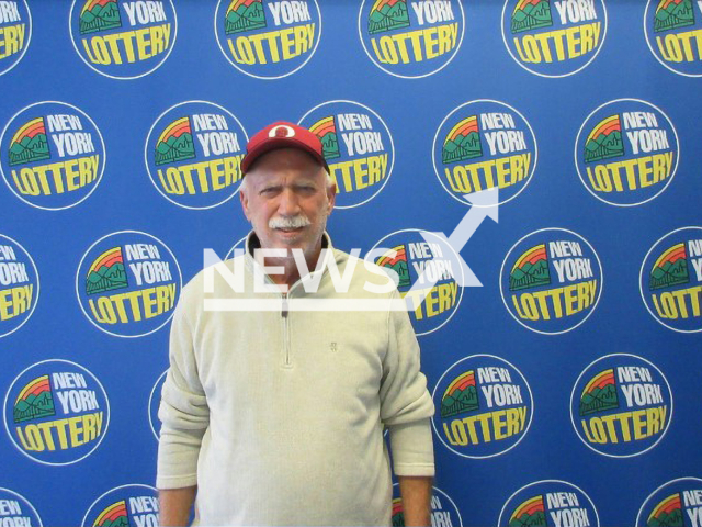 Photo shows William Ciringione, undated. The man from Yorktown Heights won $5,000,000 top prize on the New York Lottery’s Cash X100 scratch-off game. 
Note: Licensed photo(New York Lottery/Newsflash).