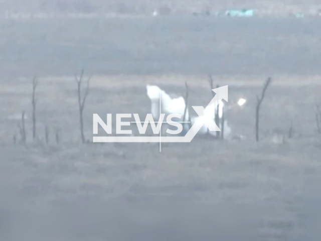 The FPV drone crews of Ivanovo paratroopers destroy Ukrainian Armed Forces personnel in shelters in the Artemovsk direction, Ukraine. ***The picture is a screenshot taken from the video (MOD Russia/Clipzilla)