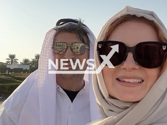 Photo shows Kursat Yildirim, with his girlfriend, undated. He is on holiday in Abu Dhabi, UAE. Note: Photo is a screenshot from a video (@chico_lottomillionaer/Newsflash)