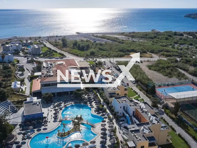 Photo shows TUI Kids Club Atlantica Mikri Poli on the Greek Island of Rhodes, undated. The district court of Hanover, Lower Saxony, Germany, announced a family was awarded EUR 322.77 because the hotel loungers were all occupied. Note: Picture is private (Tui/Newsflash)