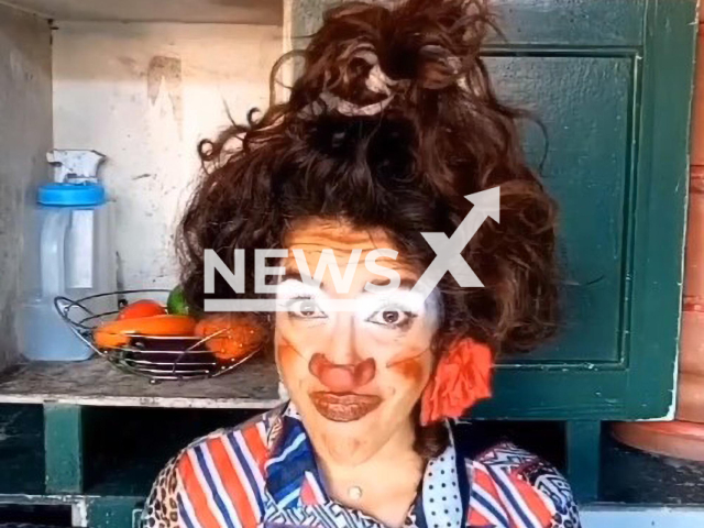 Photo shows Julieta Ines Hernandez Martinez, undated. The clown artist was raped and her body was burned in December 2023 in Presidente Figueiredo. Note: Photo is a screenshot from a video(Julieta Hernandez/Newsflash).