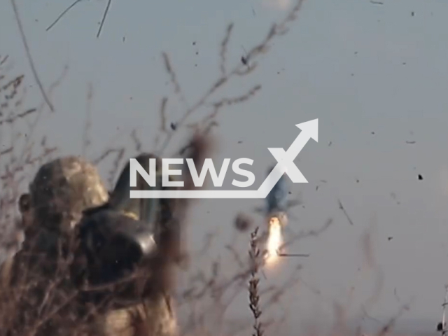 Ukrainian fighters hit moving Russian military equipment by Javelin an American-made portable man-portable anti-tank system in Ukraine in undated footage. The footage was released by the Operational Command "West". on Thursday, Jan. 11, 2024.
Note: Picture is screenshoot from a video (@operationalcommandwest/Newsflash)