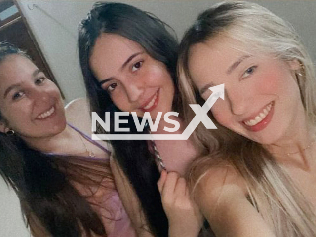 Photo shows Vitoria Cesario (right), Leticia Hellen Freitas (center) and Lowrrana Bessa  (left), undated. They died in a car accident in Ceara, Brazil on Sunday, January 21, 2024. Note: Private photo(@vitoriax.c/Newsflash).