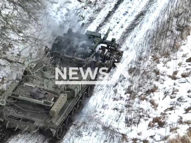 Russian sapper units from the Central Military District expertly clear mines in wooded terrains on the Krasnolimansk front, ensuring safe passages and troop mobility. on 23 January. Note: Picture is a screenshot from the video. (MOD Russia/Clipzilla)