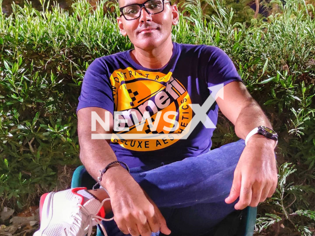 Hisham Zakaria (pictured) allegedly died of a heart attack after a group of teens angered him by throwing bags full of water at him in Ismailia, Egypt, on 15th April 2022. Note: Private picture (@hishamzakariaak/Newsflash)