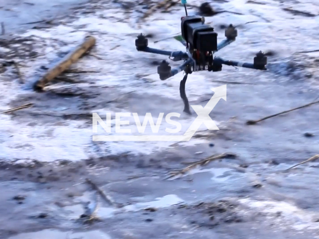 Russian Military operators of FPV drones strike hidden Ukrainian Armed Forces, in the Kupyansk direction, Ukraine. Note: Picture is a screenshot from the video. (Ministry of Defense of the Russian Federation/Clipzilla)