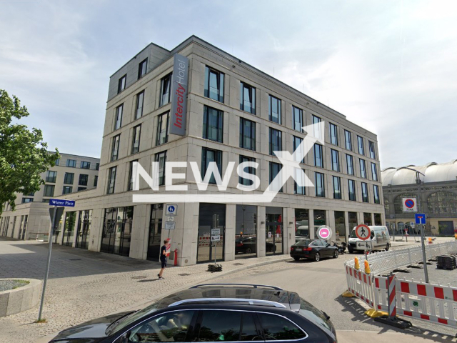 Photo shows Intercity Hotel in Dresden, Germany, undated. Berliner Marius K. who stayed there, allegedly took the shoe shine machine. Note: Photo is a screenshot from Google Maps(Google Maps/Newsflash).