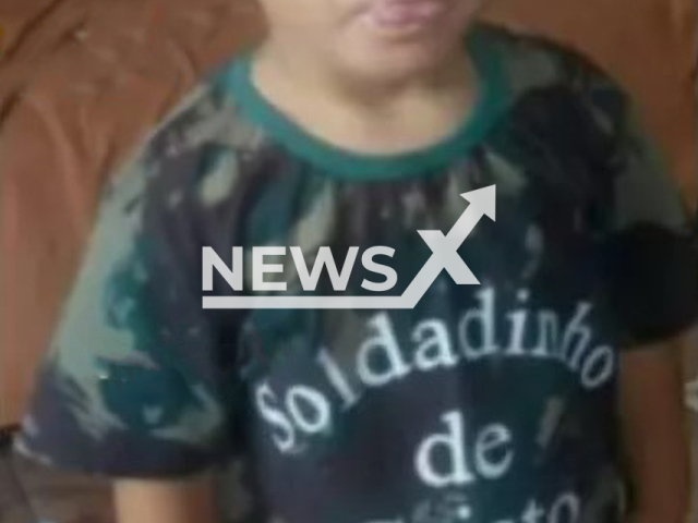 Photo shows Vitor Gabriel de Bonfim de Faria, undated. The child, 4, died after car ran him over in Rio Branco do Sul, Brazil, on Saturday, January 27, 2024. Note: Private photo(Newsflash).