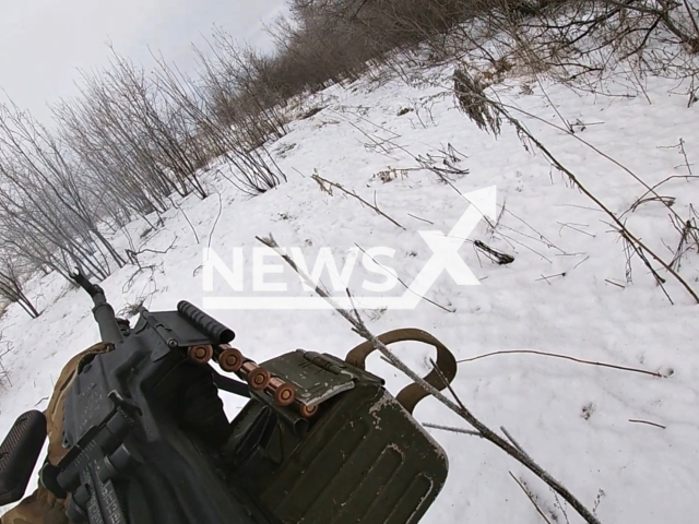 Paratrooper units of the Ivanovo Airborne Forces formation stormed a stronghold of the Ukrainian Armed Forces north-west of Artemovsk, Ukraine. Note: Picture is a screenshot from the video. (Ministry of Defense of the Russian Federation/Clipzilla)