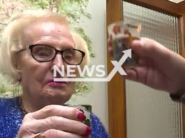 Picture shows Esperanza Cortinas, 107, undated. She is from Ourense, Spain. Note: Image is a screenshot from video. (Newsflash)