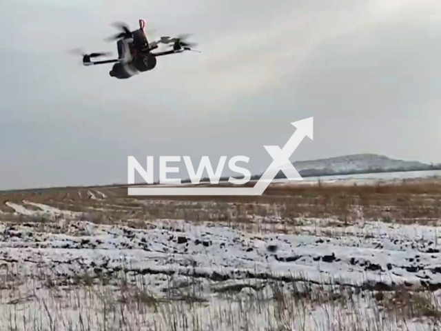 Russian drones destroy strongholds and equipment of the Ukrainian Armed Forces in the Artemovsk direction, Ukraine. Note: Picture is a screenshot from the video. (Ministry of Defense of the Russian Federation/Clipzilla)