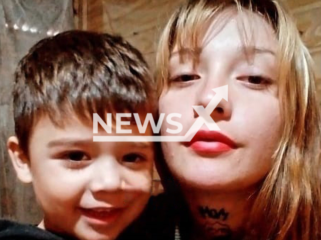 Photo shows Camila Nahir Acosta with her child, undated. They were allegedly killed by Anibal Mansilla in Buenos Aires, Argentina. Note: Picture is private (Newsflash)