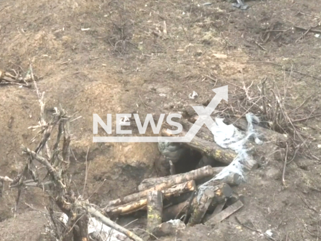 Russian military operators using FPV drones to launch attacks on Ukrainian infantry hiding in underground bunkers on the Zaporizhzhia front. Note: Picture is a screenshot from the video. (Ministry of Defense of the Russian Federation/Clipzilla)