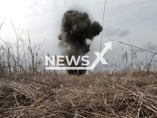 Russian Armed Forces carry out demining in the territory of the Luhansk People's Republic. Note: Picture is a screenshot from the video. (Ministry of Defense of the Russian Federation/Clipzilla)