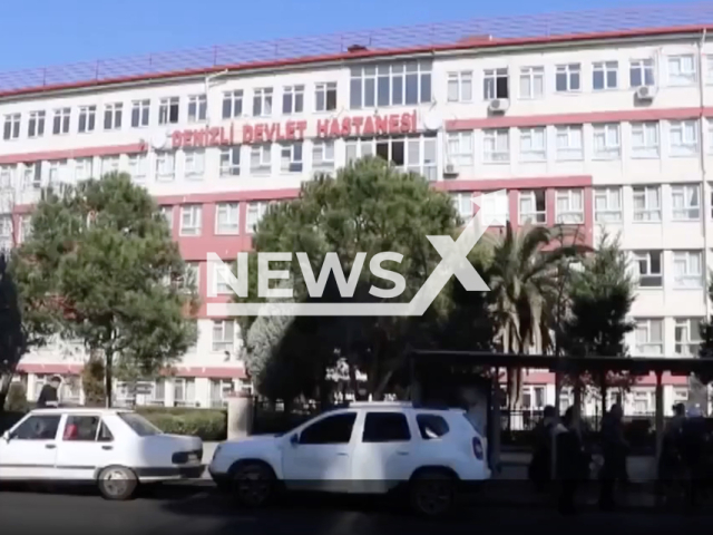 Photo shows Denizli Hospital in Denizli, undated. Denizli is a city in Aegean Turkey, and seat of the province of Denizli. Note: Picture is a screenshot from a video (Newsflash)