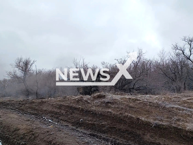 Kostroma artillery paratroopers destroy more than two infantry squads of the Armed Forces of Ukraine in a strong point northwest of Artemovsk, Ukraine. Note: Picture is a screenshot from the video. (Ministry of Defense of the Russian Federation/Clipzilla)