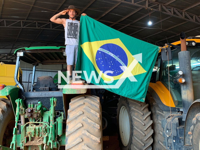 Photo shows Mateus Pozena, undated. The son, 25, died with his father, after they shot each other during an argument in Querencia, Cuiaba, Brazil on Wednesday, Feb. 07, 2024. Note: Private photo(Newsflash).