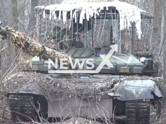 The Russian Army crews of the T-90M Proryv tanks continue to carry out missions in the Donetsk direction, Ukraine. Note: Picture is a screenshot from the video. (Ministry of Defense of the Russian Federation/Clipzilla)