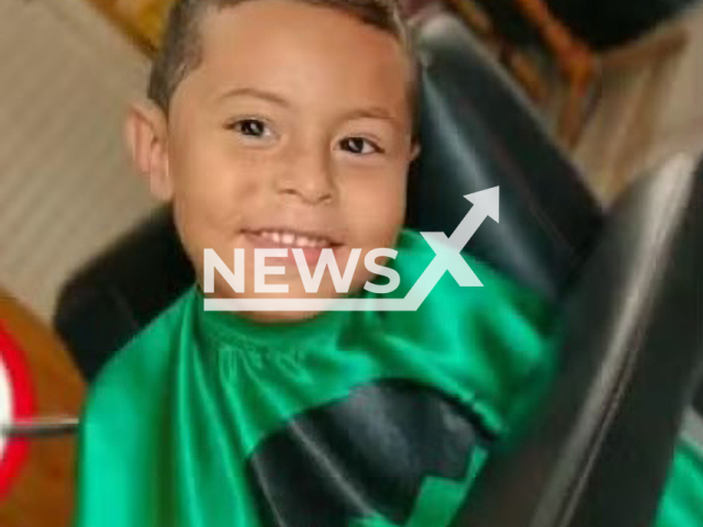 Photo shows  Lorenzo Nunes, undated. The boy, 5, was found dead with signs of violence in Lacio, Marilia in Sao Paulo, Brazil on Monday, Feb 12, 2024.
Note: Private photo(Newsflash).