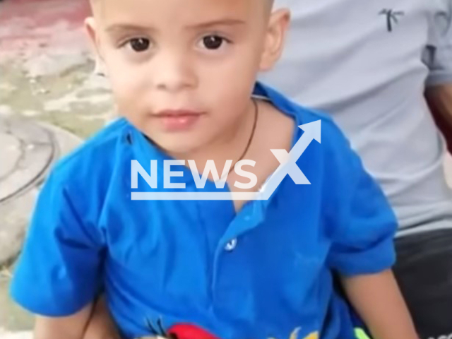 Photo shows Dilan Santiago Castro, undated. The boy, 2, was found dead in Usme, Bogota, Colombia on Saturday, Feb 10, 2024. Note: Private photo(Newsflash).