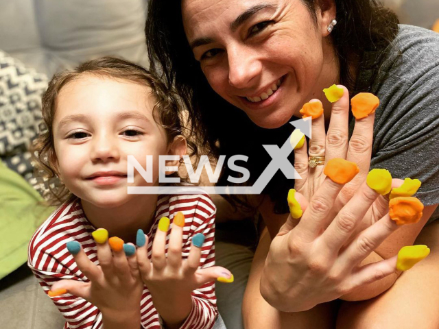 Photo shows Paula Almeida Barbosa and her daughter Isabela Almeida, 4, undated. They died in a car accident in Sao Joao do Sul, Brazil on Wednesday, Feb 14, 2024. Note: Private photo(Newsflash).