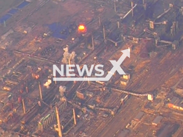 Russian Armed Forces of the Federation take control of the coke factory in the Avdiivka, Ukraine. Note: Picture is a screenshot from the video. (Ministry of Defense of the Russian Federation/Clipzilla)