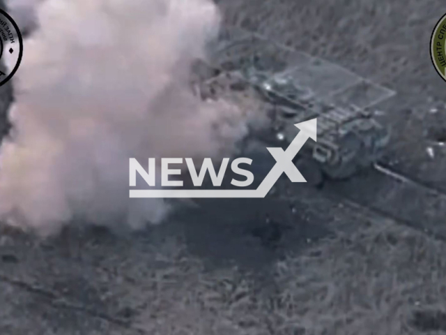 Ukrainian forces destroy Russian war machines and soldiers on the frontlines in the Melitopol region in Ukraine in undated footage. The footage released by the Special Purpose Center of the National Guard of Ukraine "Omega". on Wednesday, Feb. 21, 2024 Note: Picture is screenshoot from a video (@CentromegaNGU/Newsflash)