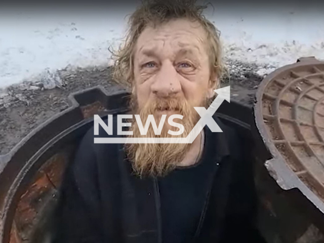 Photo shows  homeless Alexander from Togliatti, Russia, undated. The missing man lived in a sewer manhole in a neighboring region. Note: Picture is screenshot from a video (Newsflash)