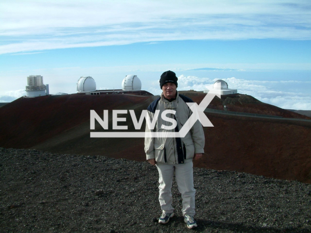 Trevor Barry at the Keck Observatory in Hawaii.
Note: Media release photo(Trevor Barry/Newsflash).