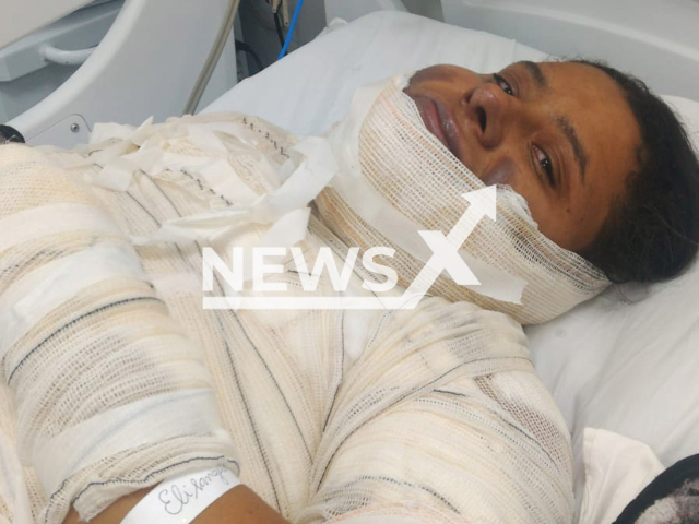 Photo shows Elisangela Oliveira de Jesus, undated. The woman, 33, from Rio Claro, Sao Paulo in Brazil died on Monday, Feb 26, 2024, after she suffered serious burns while frying an egg. Note: Private photo(@reginaldo.candido.3304/Newsflash)