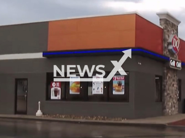 Photo shows Kentucky Dairy Queen, undated. Employees were allegedly forced  to eat ice cream that had been tainted with cleaning solution.
Note: Photo is a screenshot from a video(Newsflash).