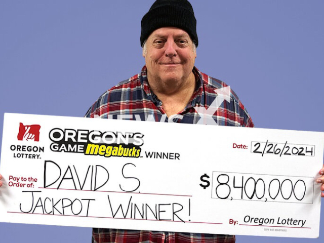 Picture shows David Schultze, 68, undated. He won $8.4 Million Oregon Megabucks Jackpot. Note: Lottery photo. (Oregon Lottery/Newsflash)