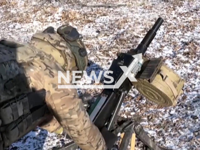 Russian support troops for the Center group destroy several units of military equipment, strong points and manpower of the Ukrainian Armed Forces, in Avdiivka, Ukraine. Note: Picture is a screenshot from the video. (Ministry of Defense of the Russian Federation/Clipzilla)