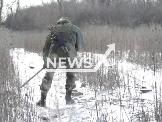 Russian military engineers of the of the West group of forces continue combat in the Kupiansk area, Ukraine. Note: Picture is a screenshot from the video. (Ministry of Defense of the Russian Federation/Clipzilla)