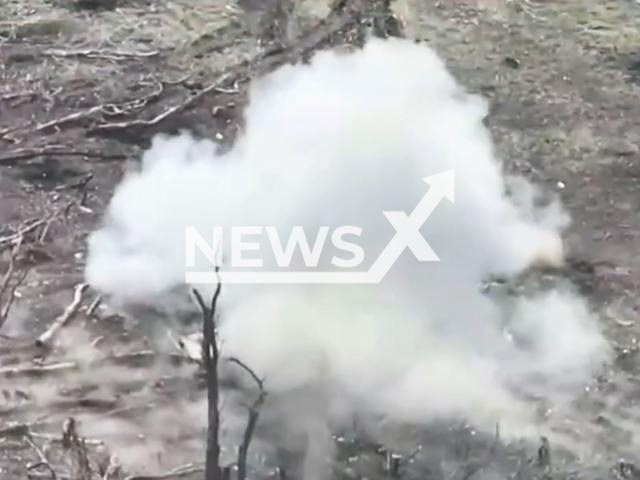 Ukrainian drones destroy Russian tanks and other war machines on the frontlines. The footage was released by the 3rd brigade of operational assignment "Spartan" named after Colonel Petro Bolbochan of the National Guard of Ukraine. on Wednesday, Mar. 2024. Note: Picture is screenshot from a video (@ngu3017/Newsflash)