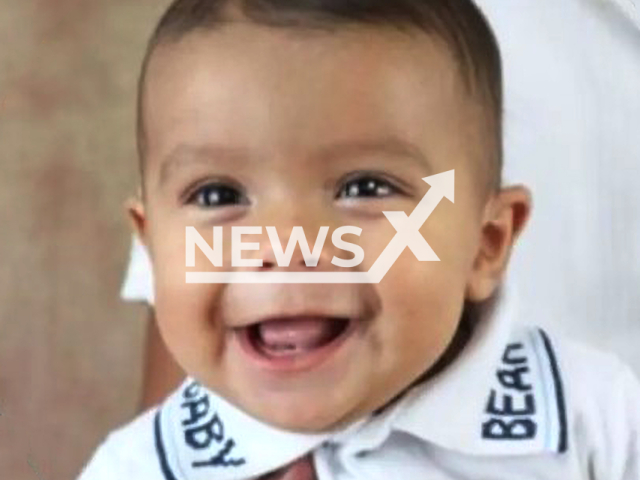 Photo shows Victor Giscard, undated. The 11-month old baby died when his father ran him over while he was putting the car in garage in Nova Rosalandia, Brazil on Wednesday, March 06, 2024.
Note: Private photo(Newsflash).