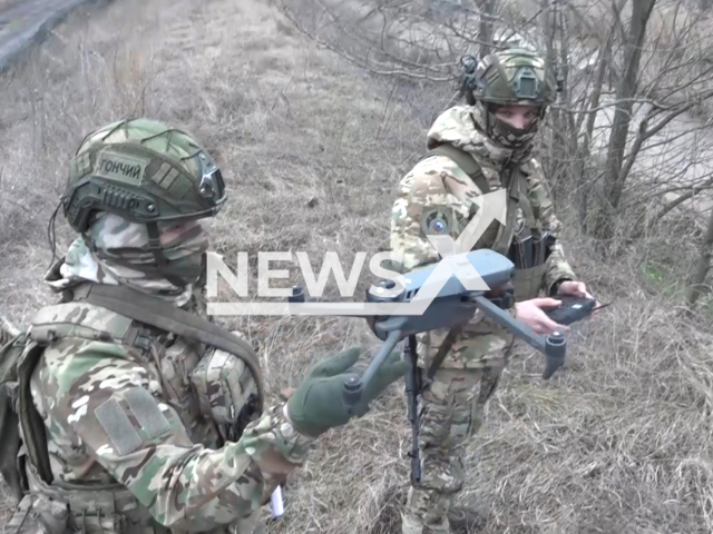 Strikes are carried out on two position areas of the Ukrainian Armed Forces that were found by the scouts of the Dnepr group of the Russian armed forces, in Zaporizhzhia, Ukraine. Note: Picture is a screenshot from the video. (Ministry of Defense of the Russian Federation/Clipzilla)