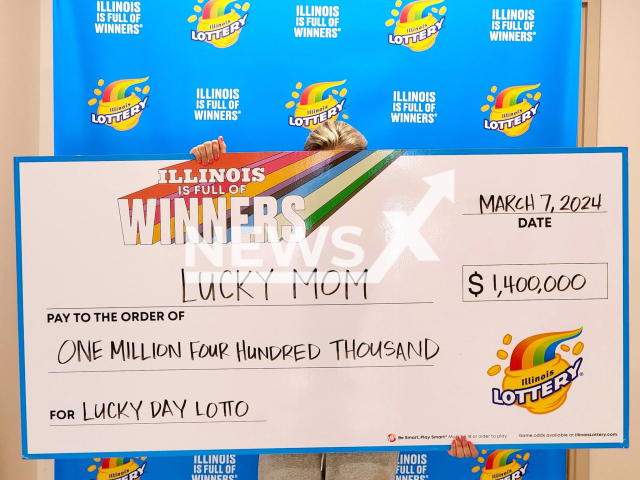 Picture shows the 'Lucky Mom', undated.  She won $1.4 Million On Lucky Day Lotto. Note: Lottery photo. (Illinois Lottery/Newsflash)