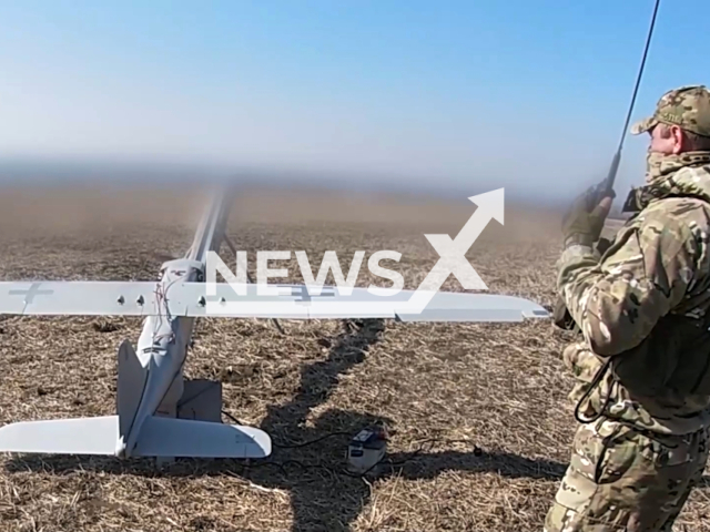 Russian 152 mm howitzer 2A65 Msta-B crews along with crews of Orlan-10 unmanned vehicles and artillery spotters, destroy a tank, a mortar crew and a 152-mm D-20 gun of the Ukrainian Armed Forces in the Donetsk area, Ukraine. Note: This picture is a screenshot from the video. (Ministry of Defense of the Russian Federation/Clipzilla)