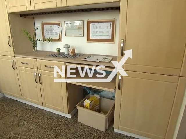 The second-hand kitchen where Thomas Heller, aged 50, from the German town of Kothen found EUR 150,000 (GBP 126,952). Note: This photo is a screenshot from a video. (Newsflash)