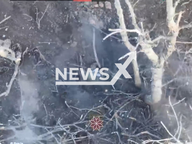 Ukrainian drones target Russian armoured vehicles and military personnel on the frontlines in Ukraine in undated footage. The footage released by the Land Forces of the Armed Forces of Ukraine on Monday, Mar. 18, 2024. Note: Picture is screenshot from a video (@landforcesofukraine/Newsflash)