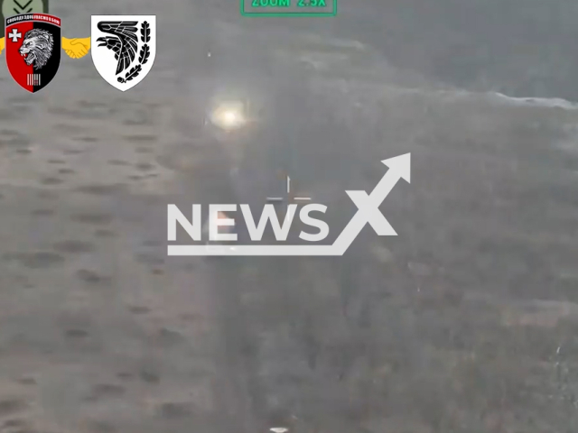 Ukrainian forces destroy Russian military equipment and personnel while trying to advance on the frontlines in Ukraine in undated footage. The footage released by the60th Separate Mechanised Brigade of the Ingulets of the Armed Forces of Ukraine on Wednesday, Mar. 20, 2024.Note: Picture is screenshot from a video. (@OMIBr_60/Newsflash)