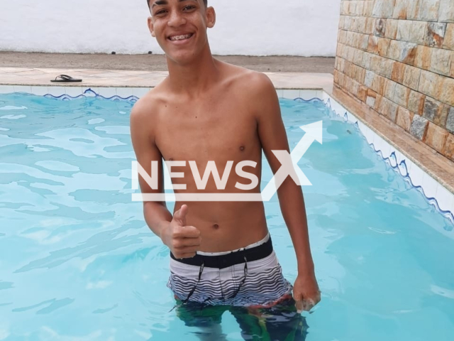 Kelwen Ramos poses in undated photo. He died after being struck by lightning in Arraial do Cabo, Brazil. Note: Private photo. (Newsflash)