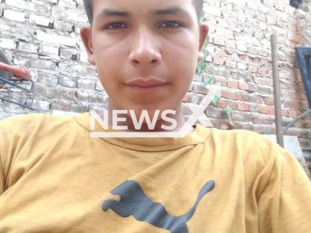 Benjamin Molina poses in undated photo.  A 16-year-old teenager was murdered by his 25-year-old ex-girlfriend in Bernal, Argentina. Note: Private photo. (Newsflash)