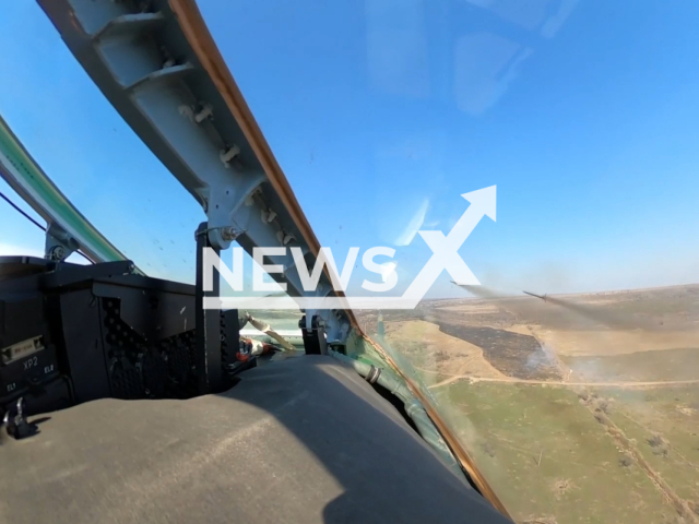 Photo shows Russian Sukhoi Su-25 crews disrupting the rotation of Ukrainian Armed Forces in the area of Sievierodonetsk, in Ukraine's Luhansk Oblast, on March 31, 2024. Note: Picture is a screenshot from the video. (Ministry of Defence of the Russian Federation/Clipzilla)