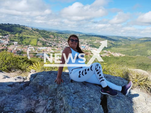 Photo shows Josefa Rocha who was trapped in a rock wall known as Serra da Onca, in Mata Grande, a municipality in Sertão de Alagoas, Brazil, Thursday, March 28, 2024. She was rescued without any injuries. Note: Picture is private (Newsflash)