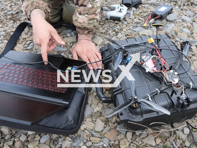 Photo shows Russian troops from the Southern Military District developing a system to suppress Ukrainian UAVs in eastern Ukraine, on Apr. 2, 2024. Note: Picture is a screenshot from the video. (Ministry of Defence of the Russian Federation/Clipzilla)