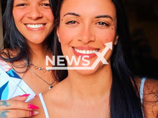 Daniela (left) and Danielle Estevao (right) pose in undated photo. Danielle spent 11 days in prison after being confused with her sister Daniela in Baixada Fluminense, Brazil. Note: Private photo taken from local media. (Newsflash)