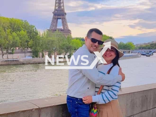 Murder suspect Fabian Eliuth Garcia poses with Sandra Ramirez in undated photo. He allegedly killed her in Sliema, Malta. Note: Private photo taken from social media. (Fabian Eliuth Garcia/Newsflash)