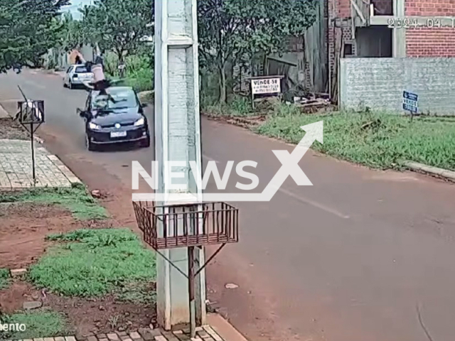 Young man survives after being run over and shot in Foz do Iguacu in Brazil, Monday, April 15, 2024, Police have opened an investigation. Note: Picture is a screenshot from a video. (Newsflash)